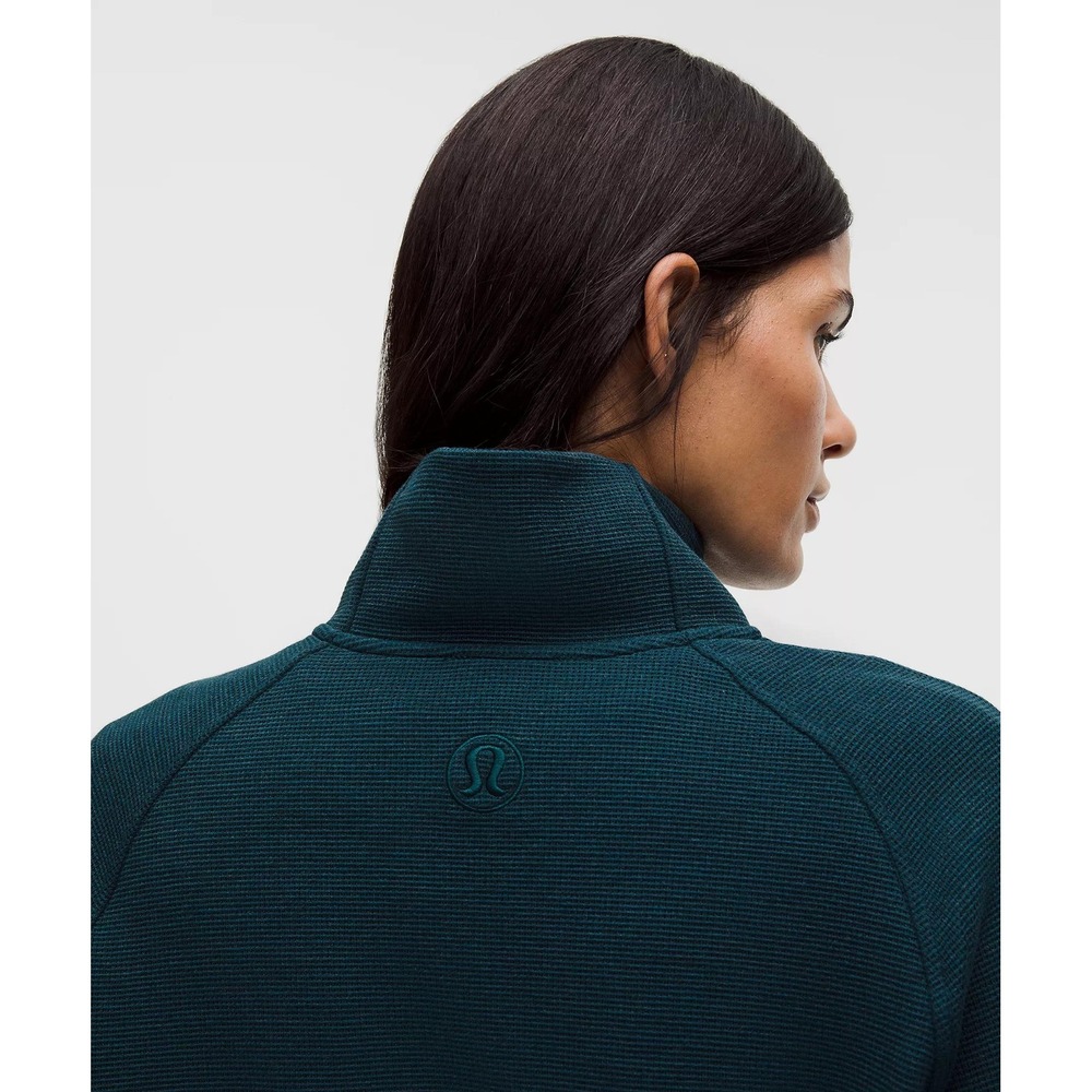 NWT Lululemon Scuba Cropped Funnel-Neck Half Zip Waffle - Picture 13 of 16